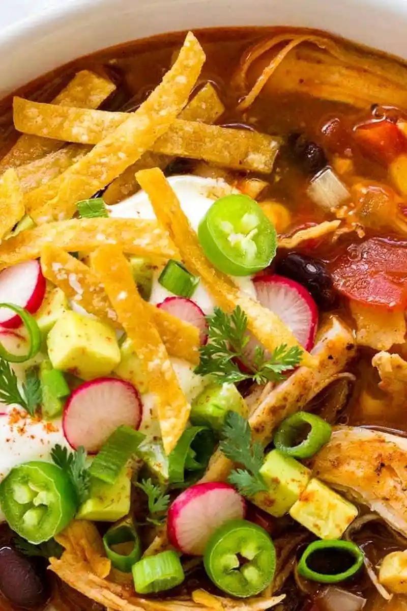 Hearty Chicken Tortilla Soup 3 Recipe image