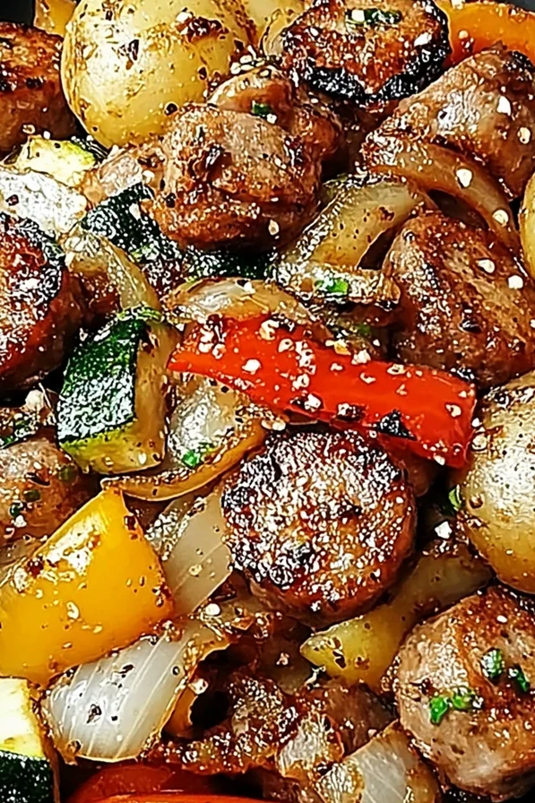 Smoky Sausage and Potato Skillet Stir Fry 3 Recipe image