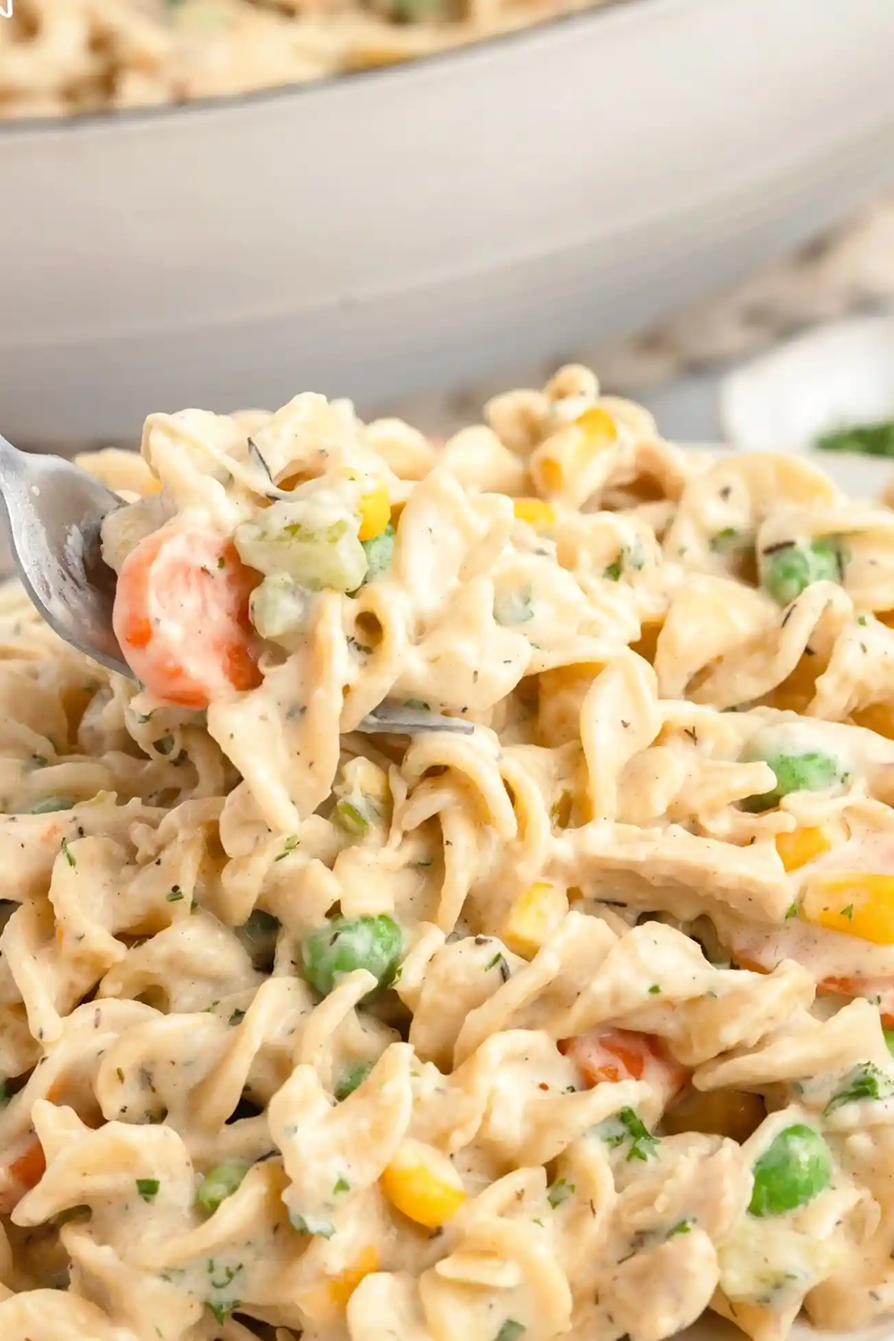 Creamy Chicken Pot Pie Pasta 3 Recipe image