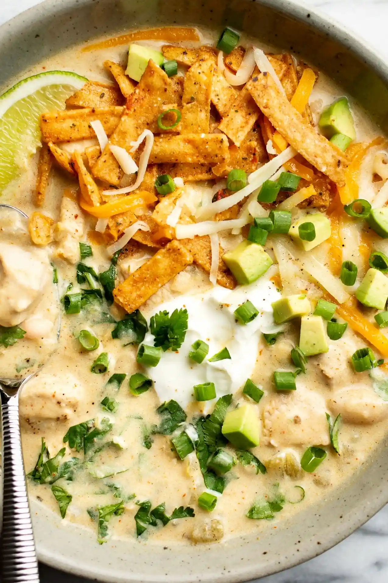 Creamy White Chicken Chili 3 Recipe image
