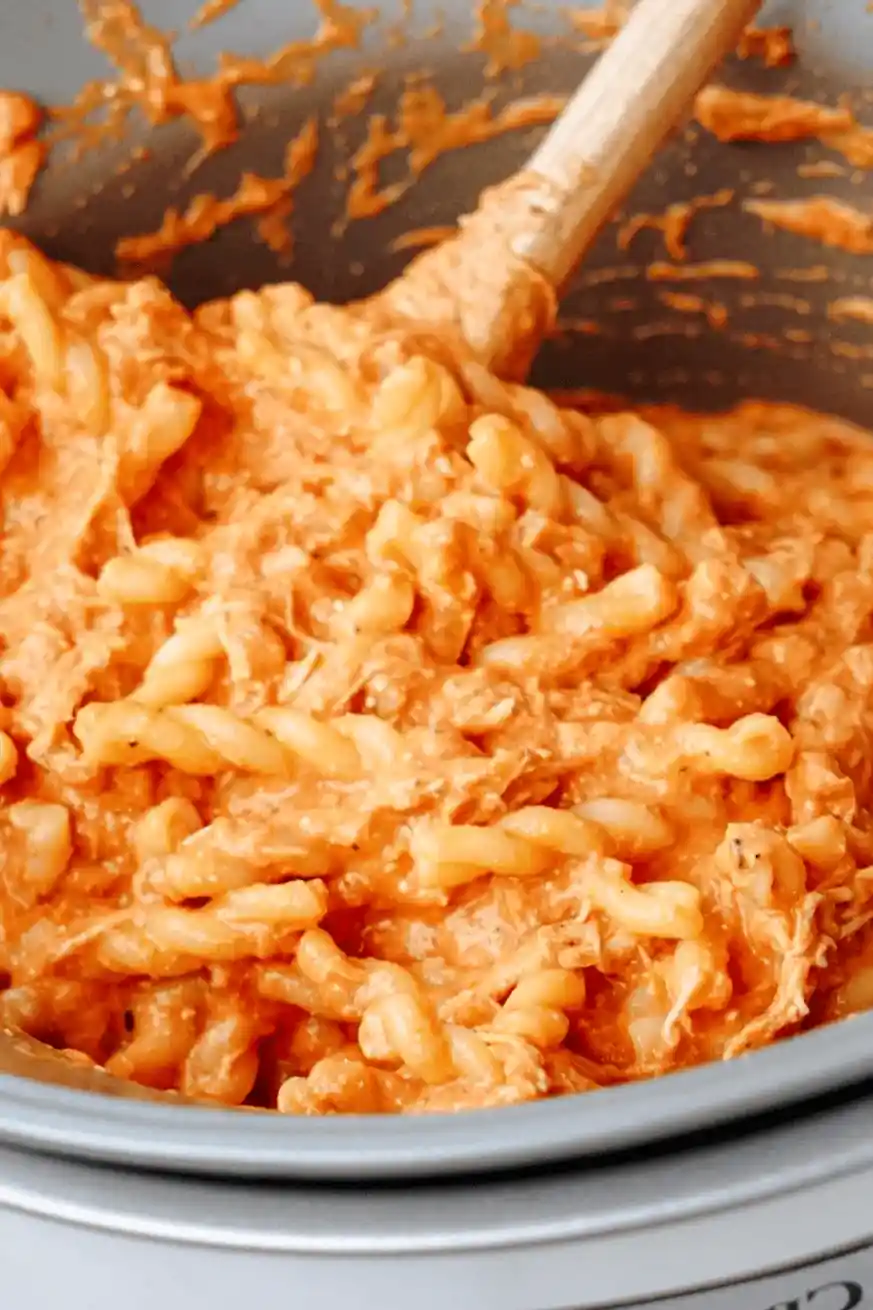 Creamy Slow Cooker Italian Chicken Pasta 3 Recipe image