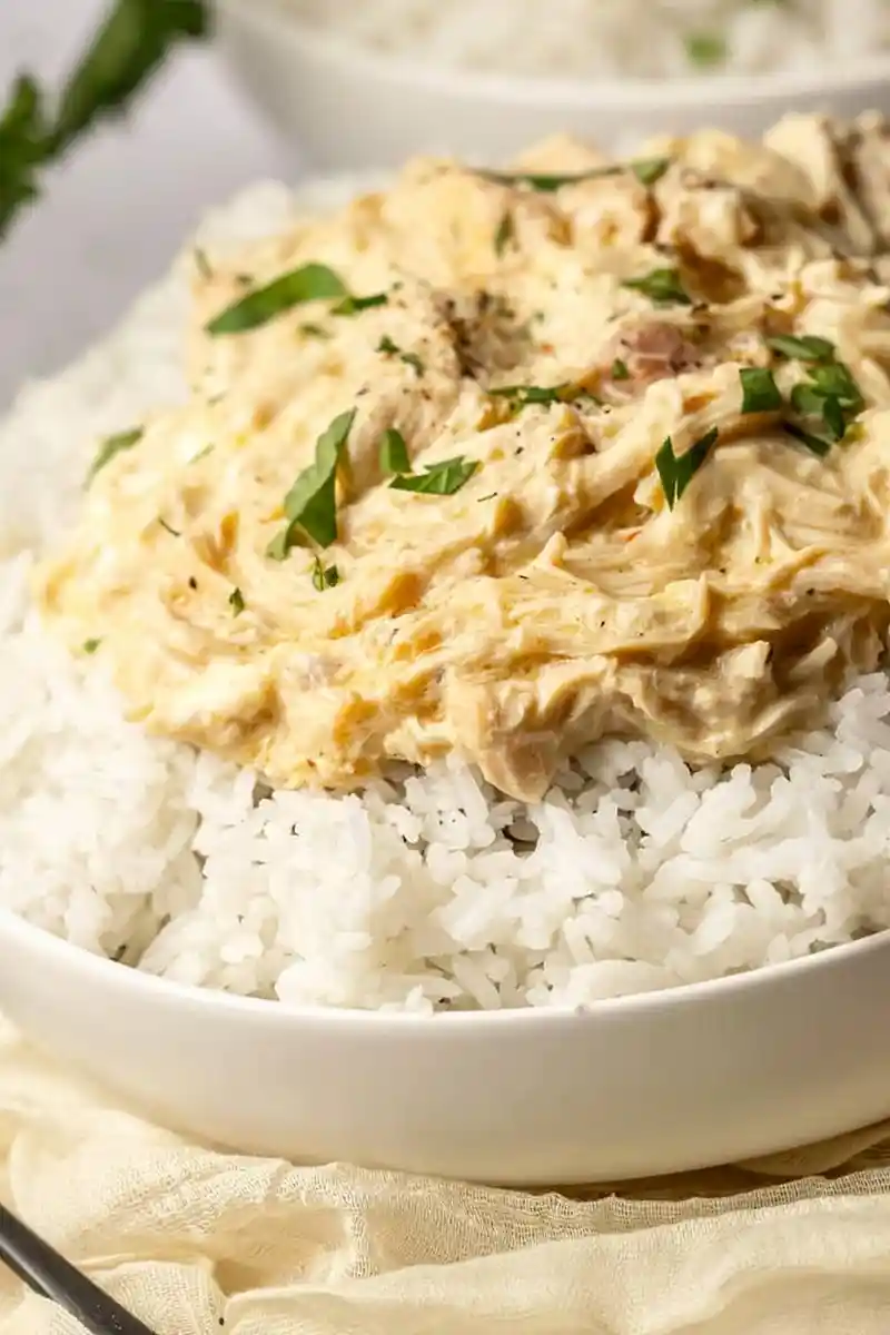 Creamy Slow Cooker Chicken and Rice 3 Recipe image