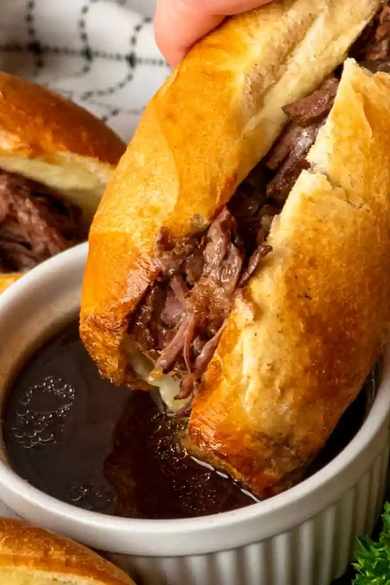 Slow Cooker Savory French Dip Sandwiches 3 Recipe image