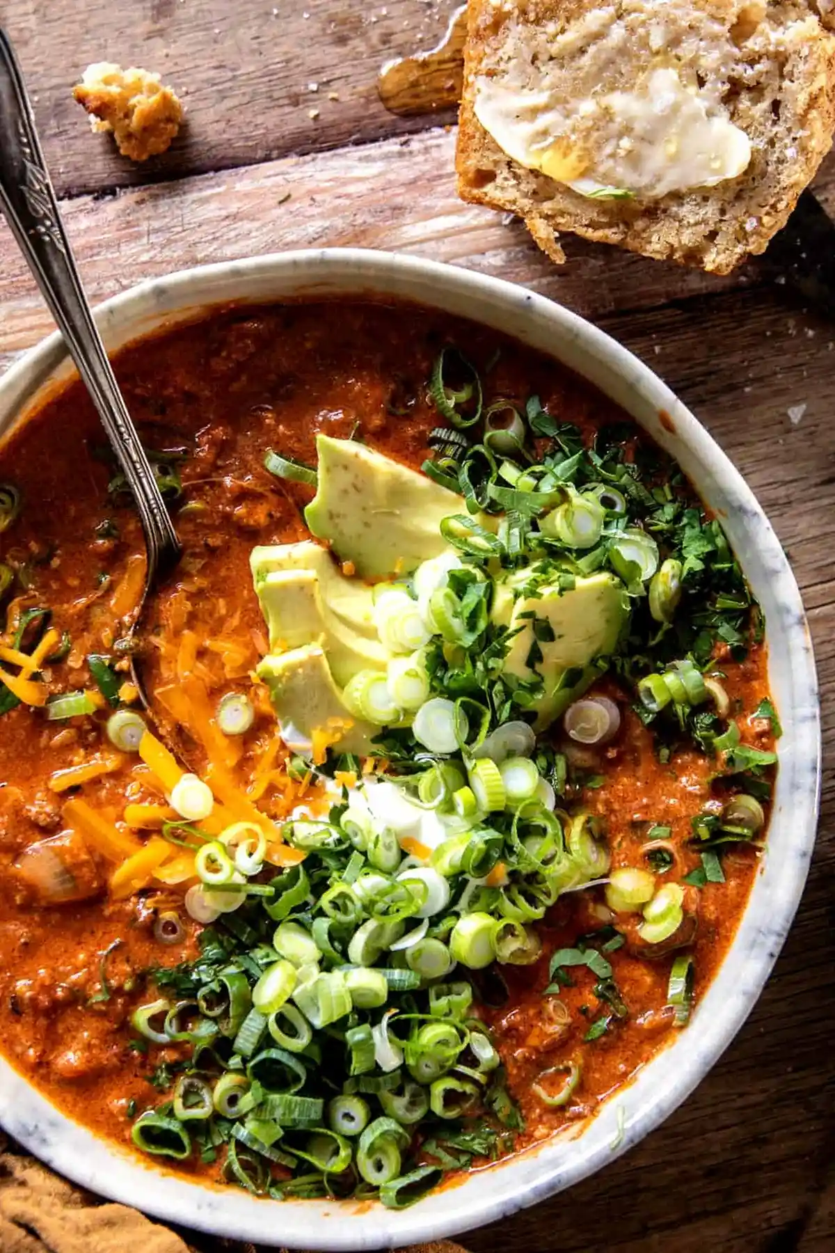 Crockpot Spicy Queso Beef Chili 3 Recipe image