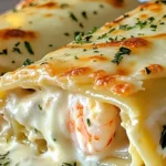 Creamy Shrimp and Crab Alfredo Lasagna Roll-Ups 4 Creamy Shrimp and Crab Alfredo Lasagna Roll-Ups