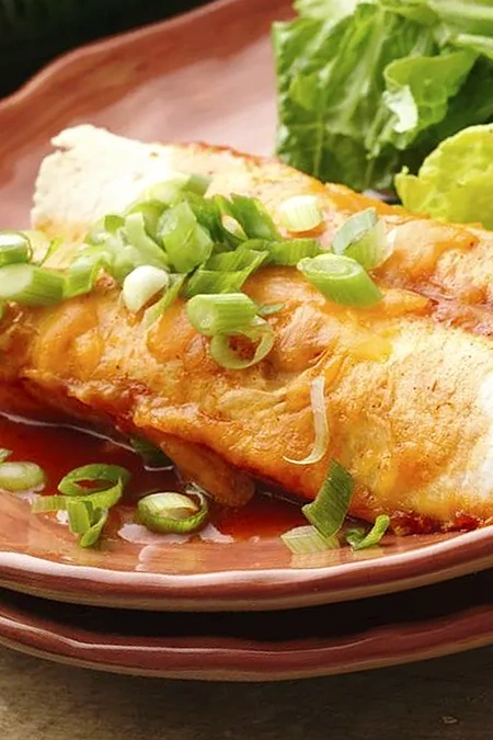 Creamy Shredded Chicken Enchiladas 3 Recipe image