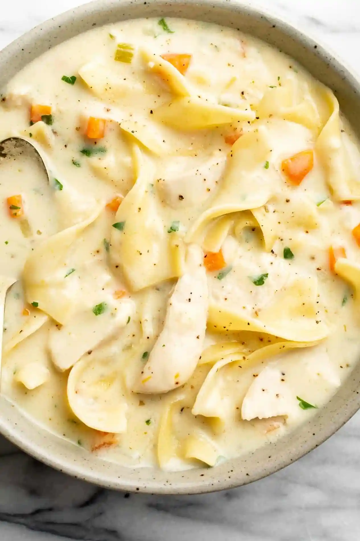 Creamy Chicken Noodle Soup 3 Recipe image