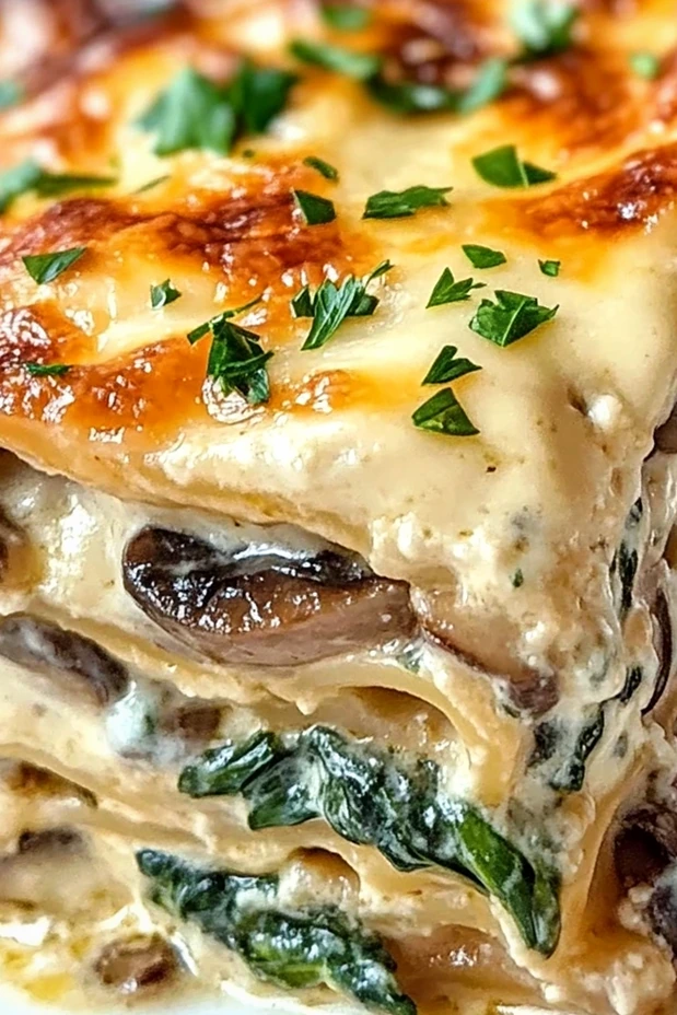 Creamy Spinach and Mushroom Lasagna Guide 3 Recipe image