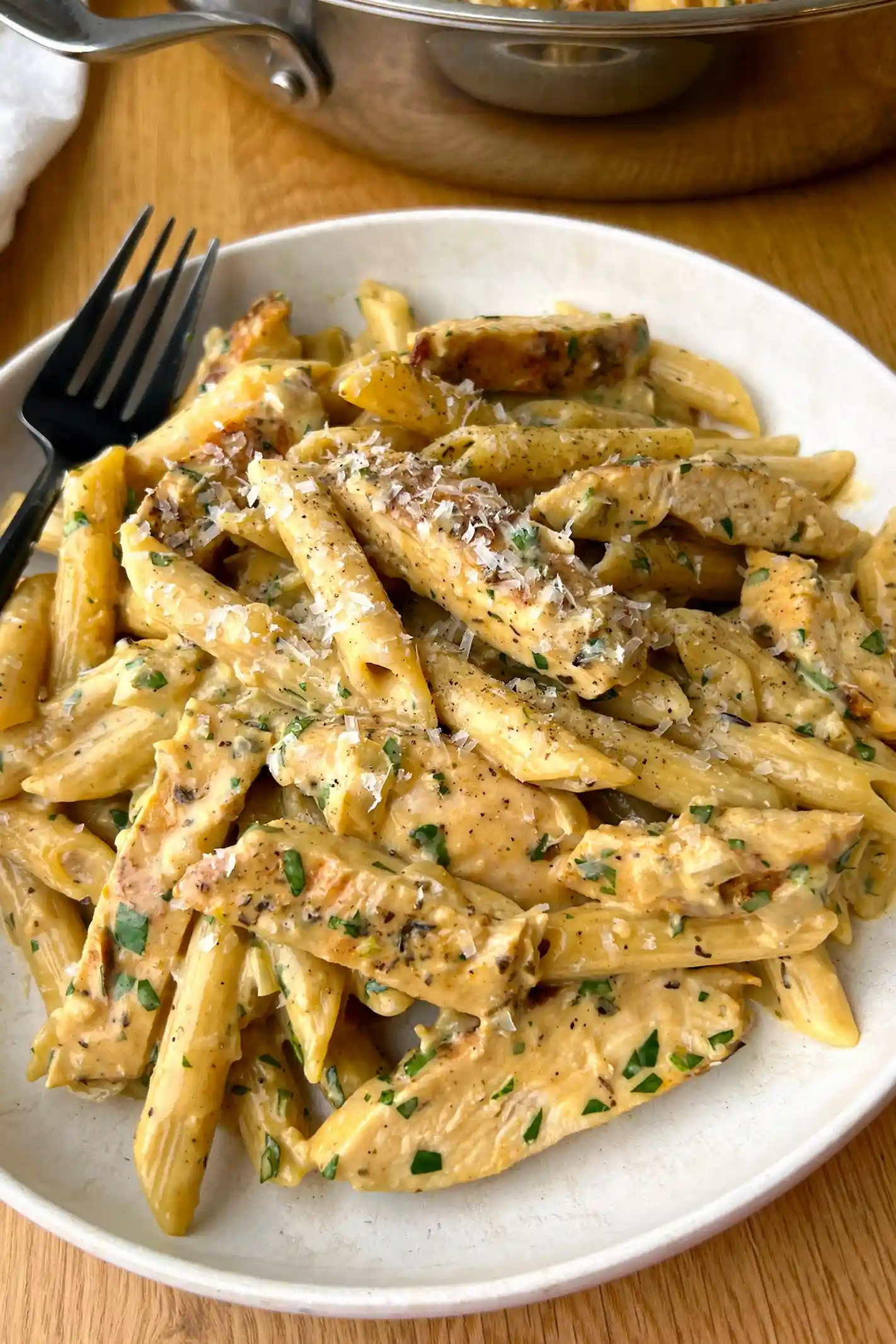 Garlic Parmesan Chicken and Pasta 3 Recipe image