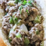Quick Ground Beef Philly Cheesesteak Sandwiches 4 Quick Ground Beef Philly Cheesesteak Sandwiches