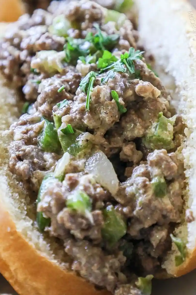 Quick Ground Beef Philly Cheesesteak Sandwiches 3 Recipe image