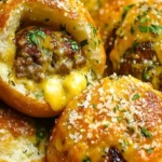 Garlic Parmesan Cheeseburger Bombs 4 Garlic Parmesan Cheeseburger Bombs