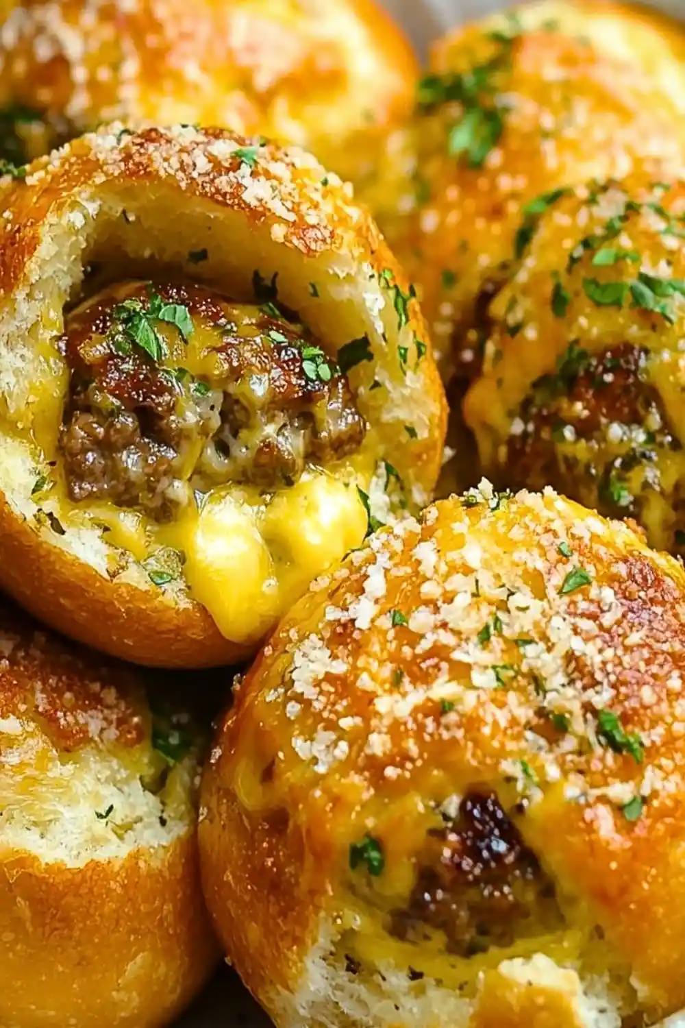 Garlic Parmesan Cheeseburger Bombs 3 Recipe image