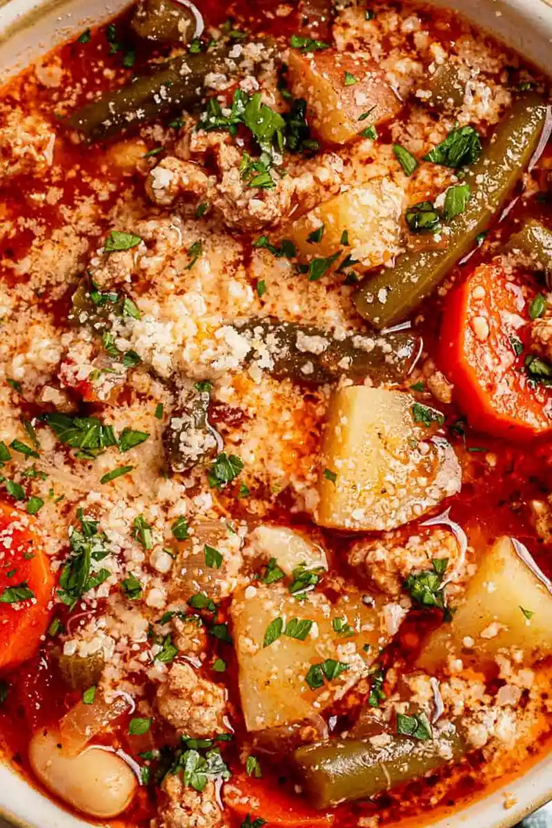 Hearty Ground Turkey Vegetable Soup 3 Recipe image
