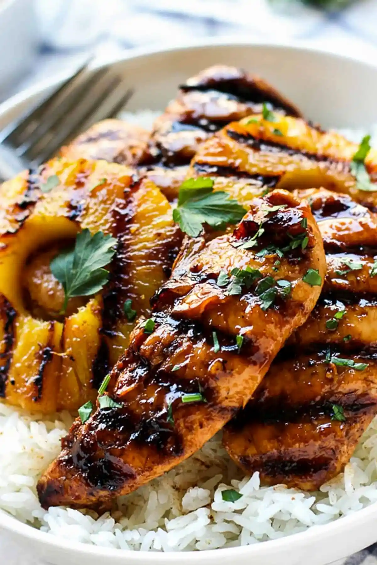 Hawaiian Grilled Chicken with Fragrant Coconut Rice 3 Recipe image