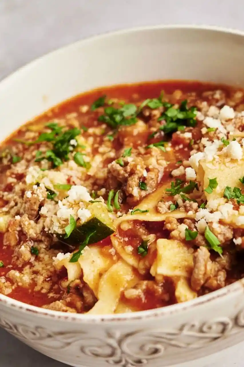 Hearty Slow Cooker Lasagna Soup 3 Recipe image