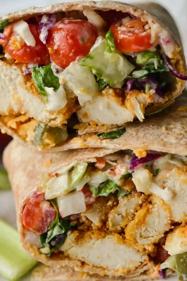 Honey Mustard Chicken Wrap 3 Recipe image