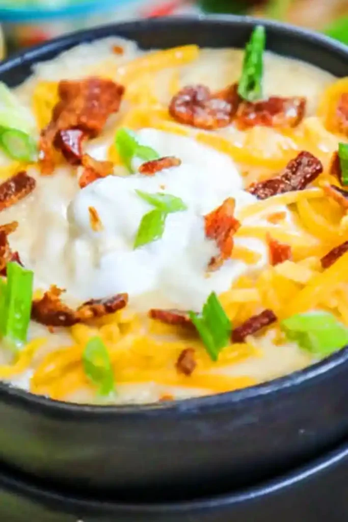 Creamy Slow Cooker Loaded Potato Soup