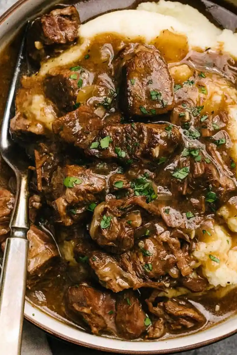 Tender Instant Pot Beef Tips with Savory Gravy 3 Recipe image