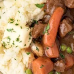 Hearty Irish Beef Stew with Mashed Potatoes 4 Hearty Irish Beef Stew with Mashed Potatoes