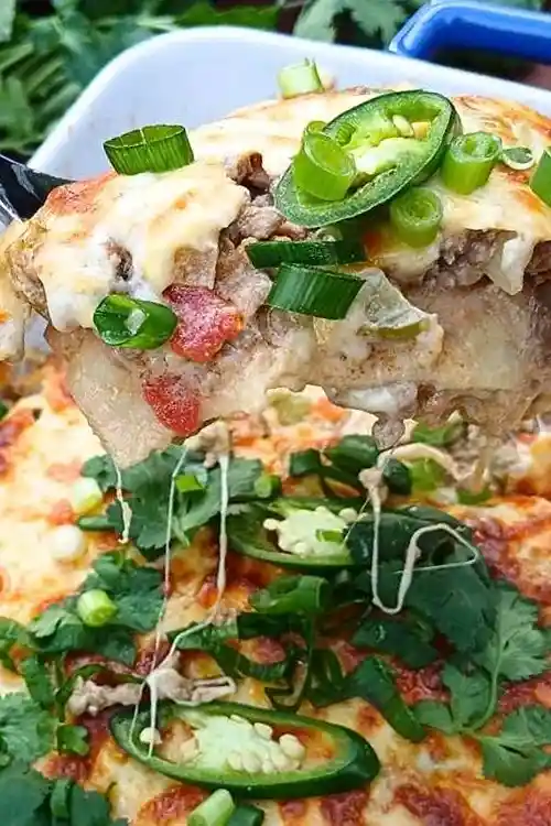 Creamy Low Carb Beef Taco Bake 3 Recipe image