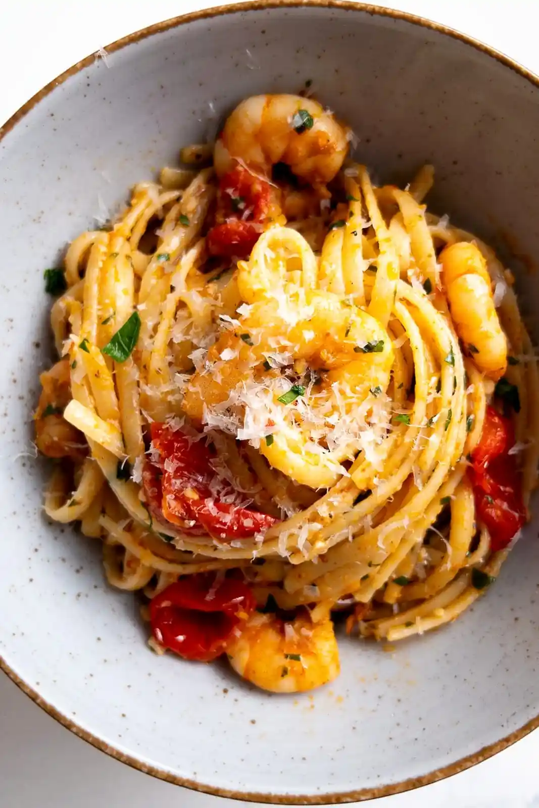 Zesty Garlic Shrimp Pasta with Blistered Tomatoes 3 Recipe image