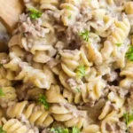 Creamy One Pot Ground Beef Stroganoff 4 Creamy One Pot Ground Beef Stroganoff