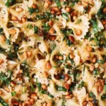 Lemon Garlic Butter Basil Pasta with Toasted Pine Nuts 4 Lemon Garlic Butter Basil Pasta with Toasted Pine Nuts
