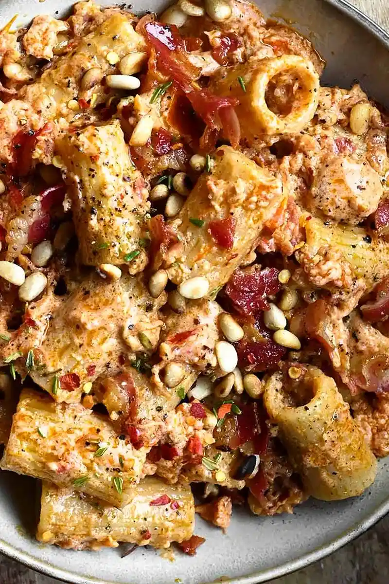Creamy Sun-Dried Tomato and Ricotta Pesto Pasta 3 Recipe image