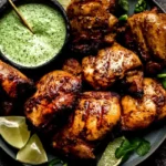 Peruvian Chicken with Creamy Green Sauce 4 Peruvian Chicken with Creamy Green Sauce