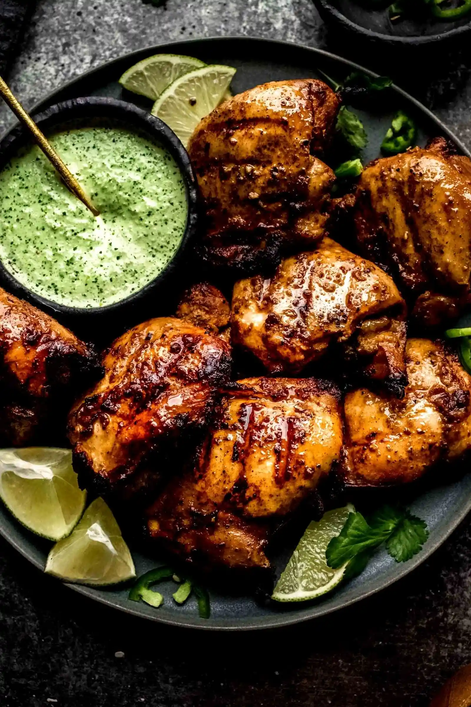 Peruvian Chicken with Creamy Green Sauce 3 Recipe image