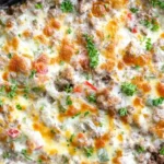 Cheesy Ground Beef Philly Casserole 4 Cheesy Ground Beef Philly Casserole