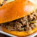 Slow Cooker Philly Cheesesteak Sloppy Joes 4 Slow Cooker Philly Cheesesteak Sloppy Joes