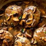Salisbury Steak with Mushroom Gravy 4 Salisbury Steak with Mushroom Gravy