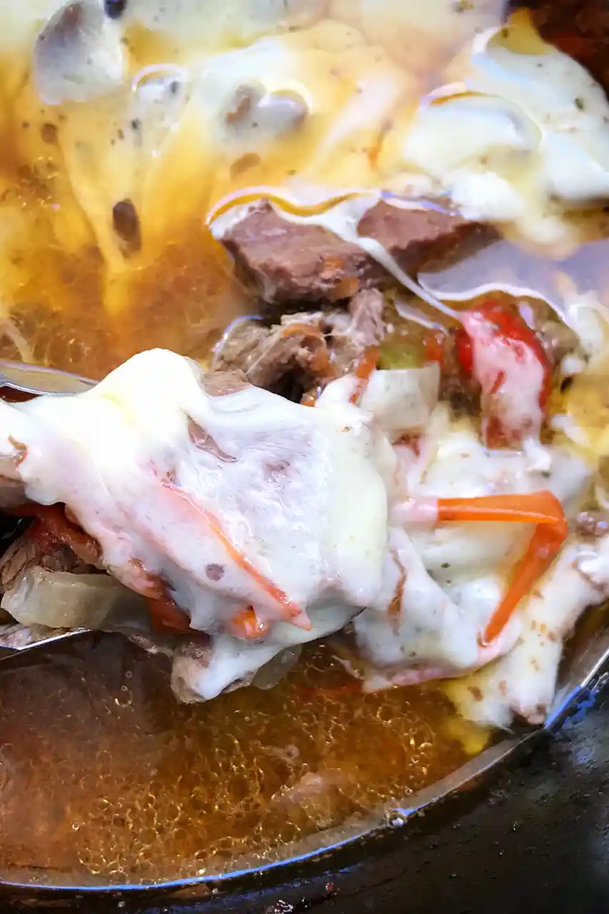 Slow Cooker Beef Cheesesteaks 3 Recipe image