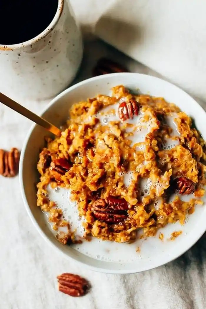 Hearty Slow Cooker Pumpkin Pie Oats 3 Recipe image