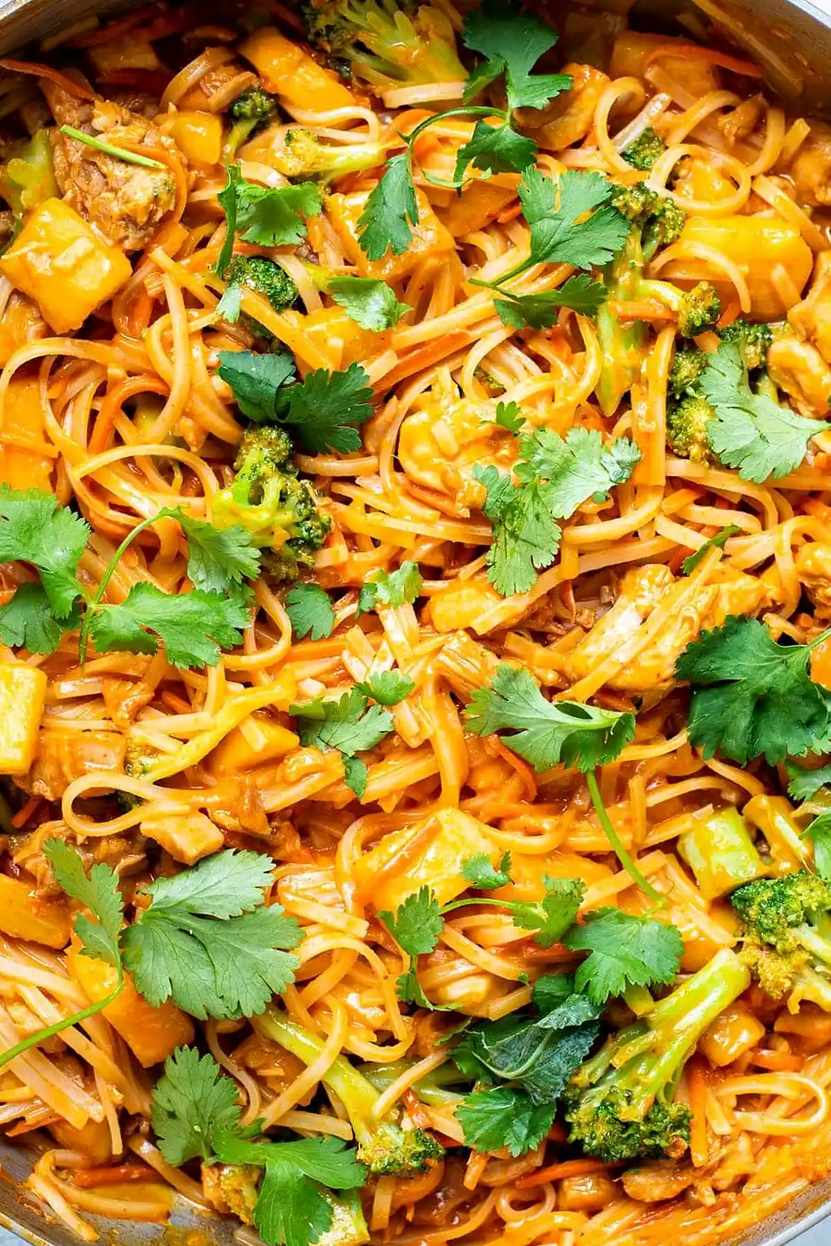 Creamy Spicy Coconut Curry Chicken with Rice Noodles 3 Recipe image