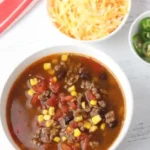 Easy One-Pot Ground Beef Taco Soup 4 Easy One-Pot Ground Beef Taco Soup