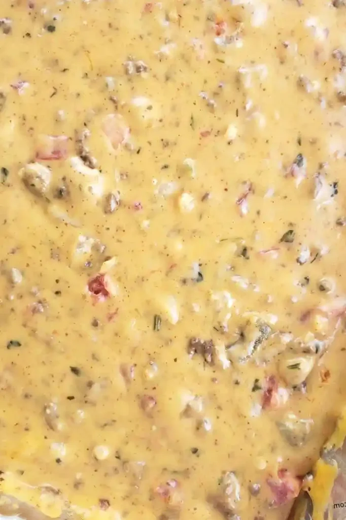 Smoked Queso Dip with Seasoned Beef