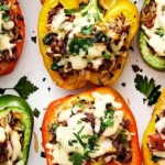 Hearty Beef and Rice Stuffed Peppers 4 Hearty Beef and Rice Stuffed Peppers
