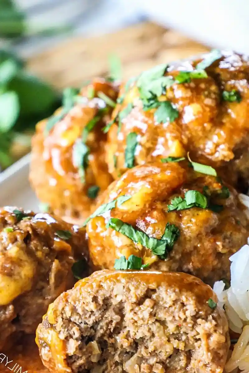 Cheesy Beef Enchilada Meatballs 3 Recipe image