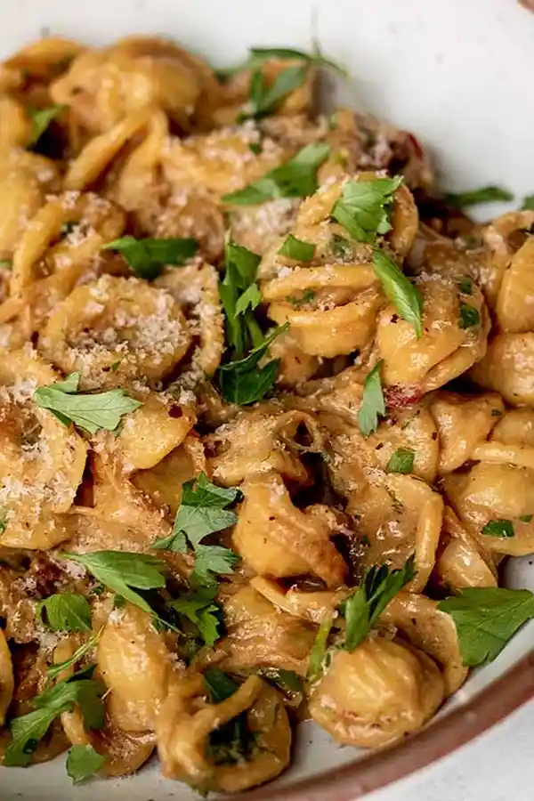 Vegan Caramelized Onion Pasta 3 Recipe image
