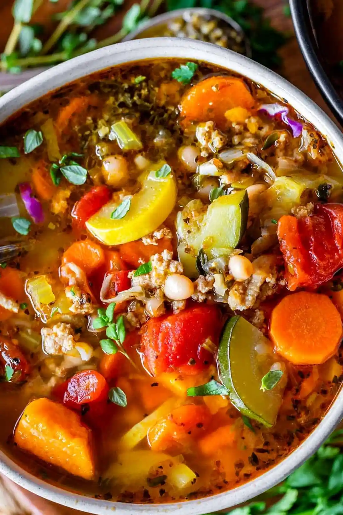 Hearty Turkey Vegetable Soup 3 Recipe image
