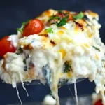 Creamy White Chicken Caprese Lasagna 4 Creamy White Chicken Caprese Lasagna