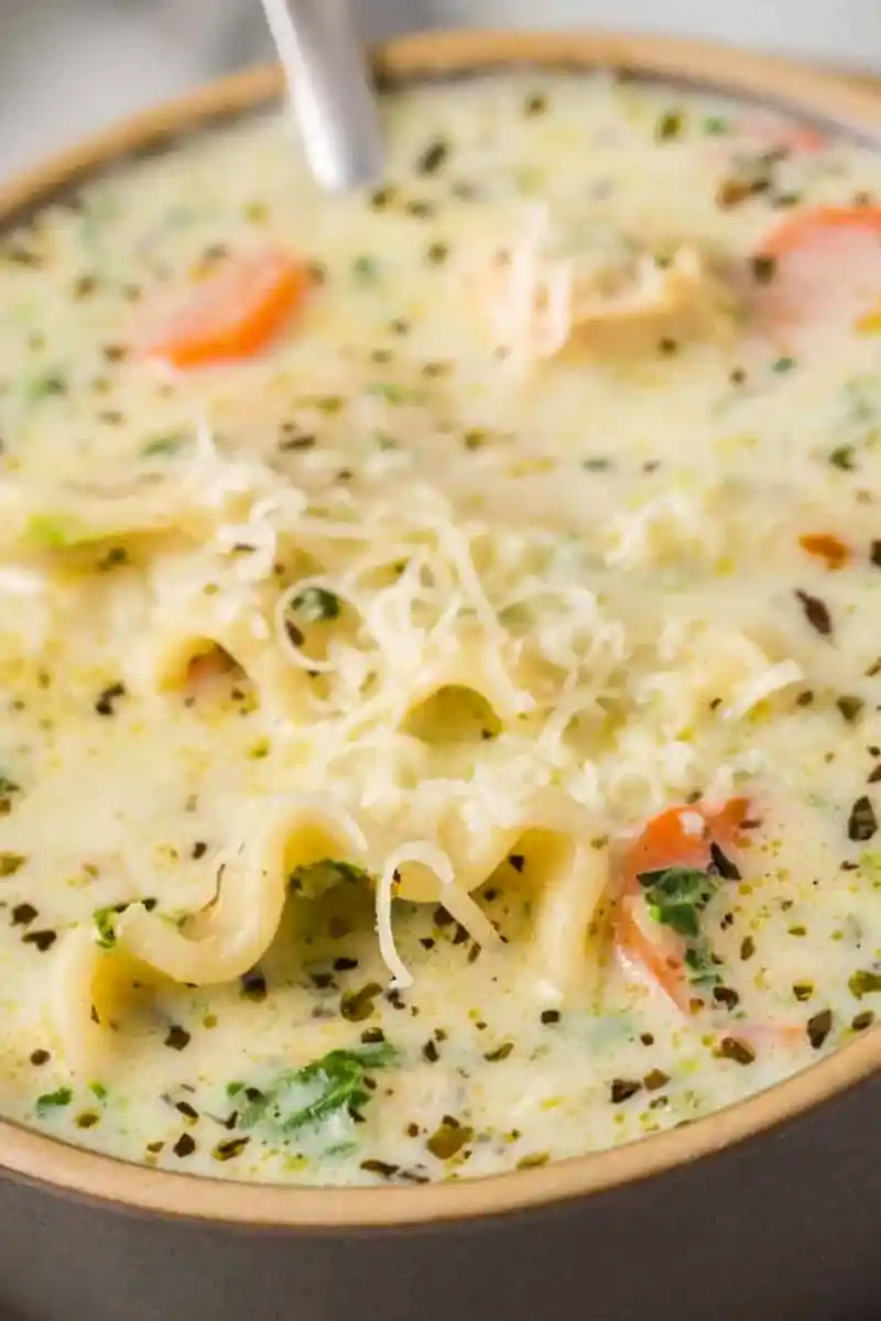 Creamy White Chicken Lasagna Soup 3 Recipe image