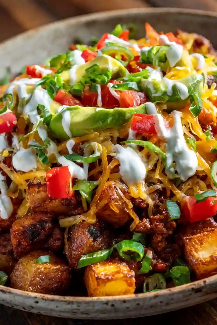 Loaded Potato Taco Bowl 3 Loaded Potato Taco Bowl