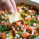 Savory Baked Hot Taco Dip 4 Cheesy Baked Taco Dip