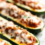 Savory Beef Stuffed Zucchini Boats 4 Savory Beef Stuffed Zucchini Boats