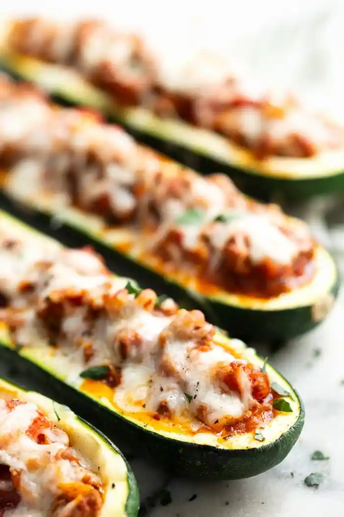 Savory Beef Stuffed Zucchini Boats 3 Recipe image