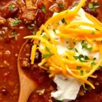 Hearty Homemade Beef Chili 4 Hearty Homemade Beef Chili